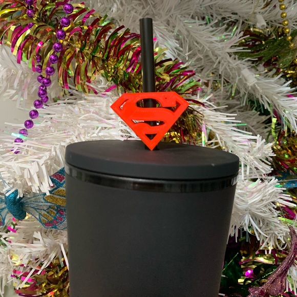 Superman Straw Toppers - Picture 3 of 3